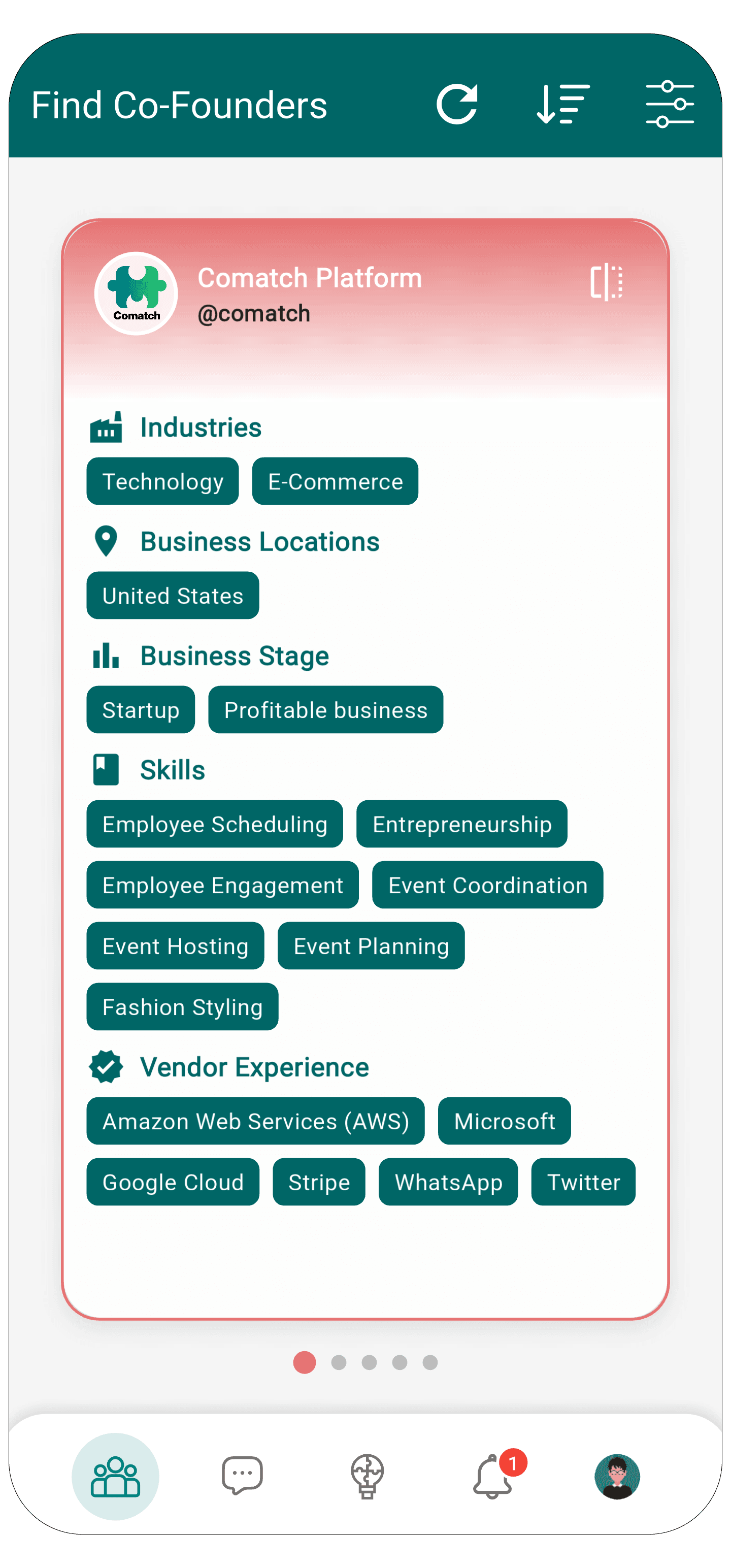 Comatch App Screenshot