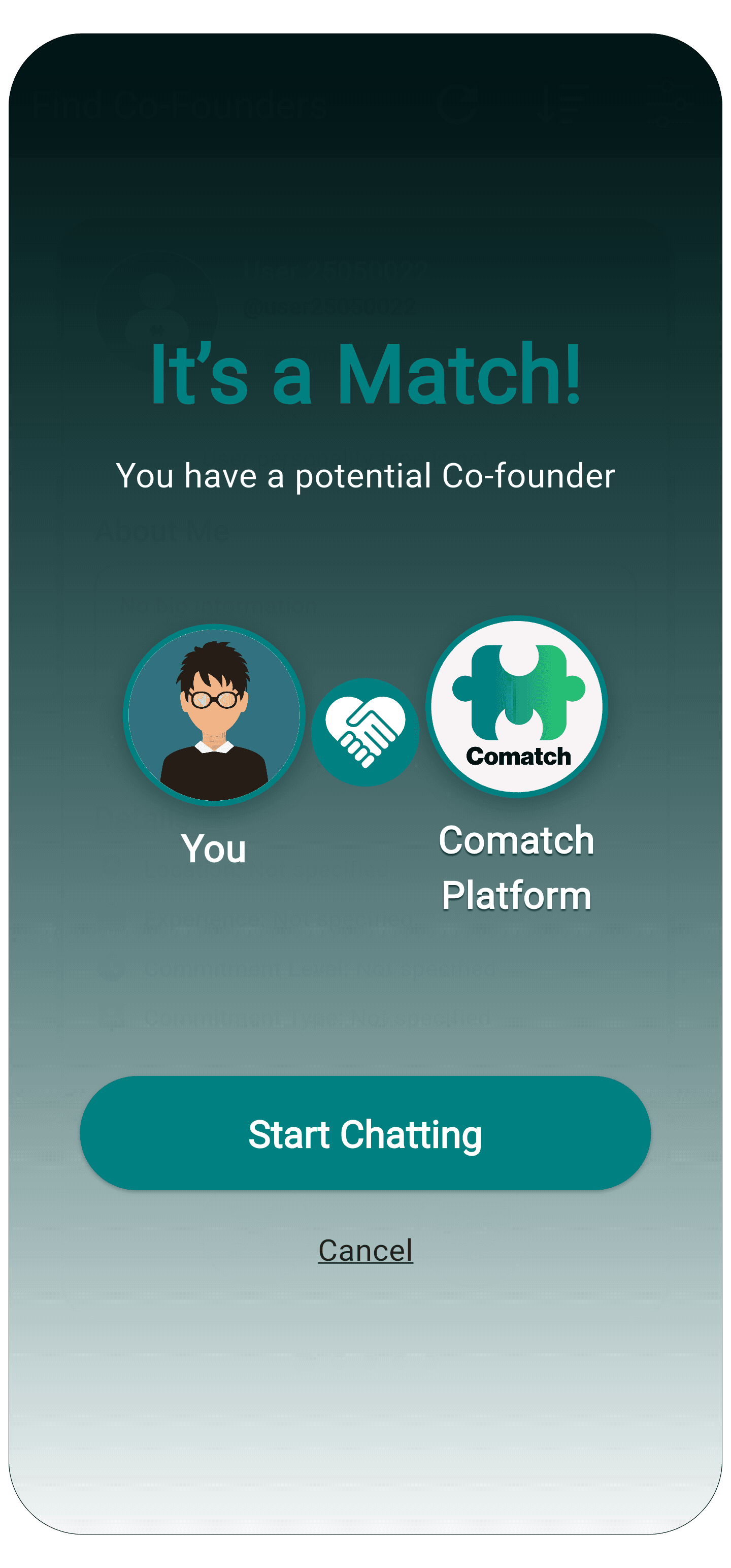 Comatch App Screenshot